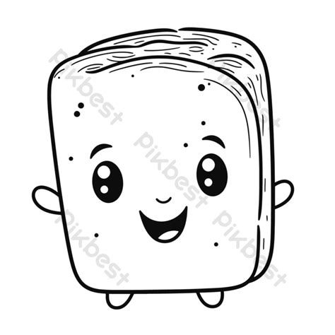 Color Page Bread Coloring Free Printable Pages For Toddlers On Outline Sketch Drawing Vector PNG ...