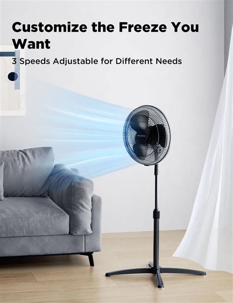 Snapklik PELONIS 16 Oscillating Pedestal Standing Fan 3 Speeds