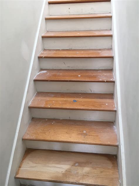 Refinishing Stair Treads To Mimic Wood Look Tile Floor Atlantic Beach