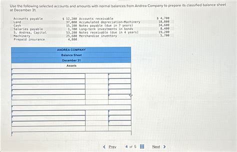 Solved Use The Following Selected Accounts And Amounts With Chegg