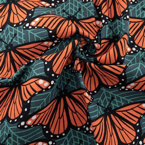 Charley Harper For Birch Organic Fabrics Barkcloth 2021 Monarch