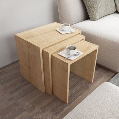 Millwood Pines Acampo Sled Nesting Tables Wayfair Nesting Tables