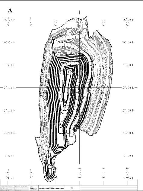 A Old Pit Design Indicating Ramp At The East Wall B New Pit Design