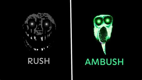 Rush And Ambush At The Same Time Roblox Doors Glitched Youtube