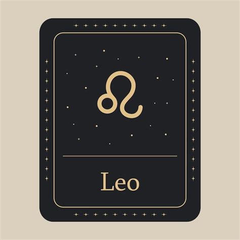 Premium Vector Leo Zodiac Icon Vector Illustration