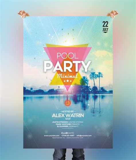 Pool Party Flyer Template