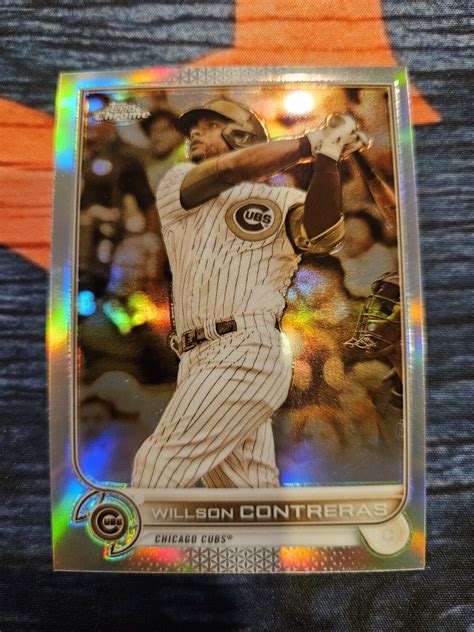 Topps Chrome Sepia Refractor Willson Contreras Willson