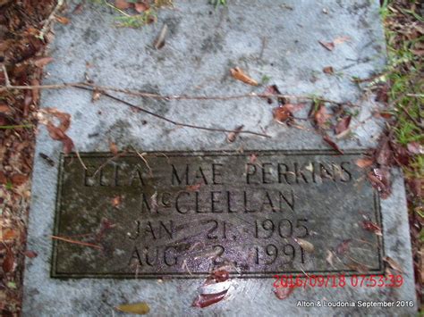 Ella Mae Perkins McClellan 1905 1991 Find A Grave Memorial