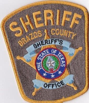 Brazos County Sheriff's Office Texas TX Police Patch | #4655238460