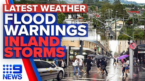 Flood Risk As Series Of Cold Fronts Sweep Across Country Bringing Heavy Rain 9 News