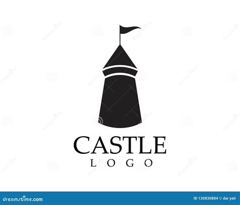 Plantilla Del Vector Del Logotipo Del Castillo Ilustración del Vector