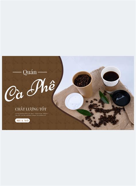 Coffee Real Cafe Creative Modern Web Banner Ad Template Image Picture