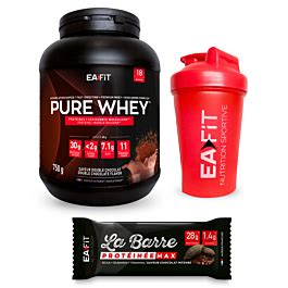 Pack Débutant Musculation Prise de Muscle Sec Pure whey chocolat