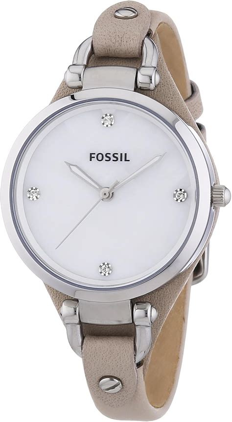 Fossil Es Montre Femme Quartz Analogique Bracelet Cuir