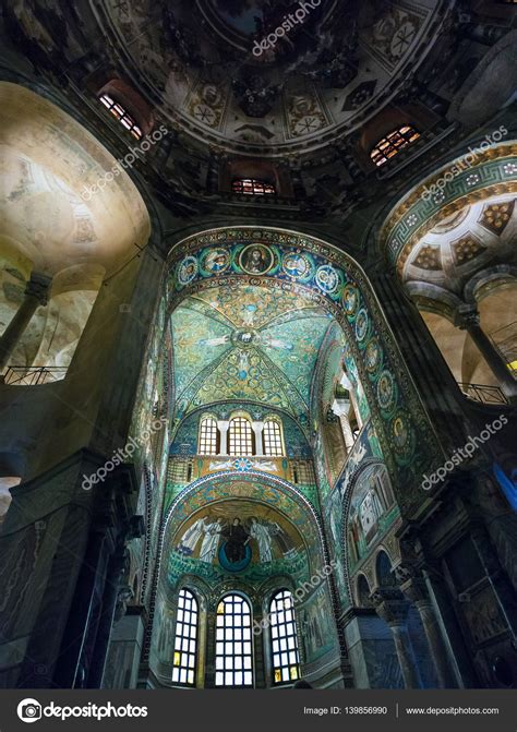 Interior of Basilica San Vitale in Ravenna city – Stock Editorial Photo ...