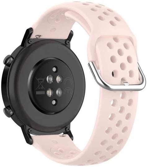 Samsung Galaxy Watch 4 Classic 46mm Siliconen Bandje Met Gaatjes Roze