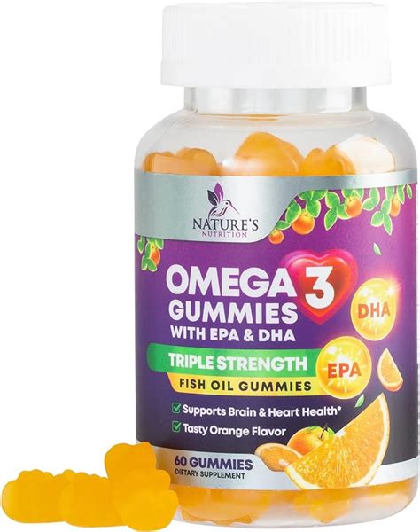 Amazon Gomitas de aceite de pescado Omega 3 ácidos grasos omega 3