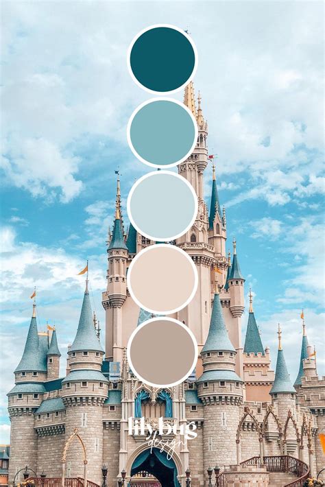 Disneyland Castle Colour Palette Color Palette Design Color Palette Color Schemes Colour