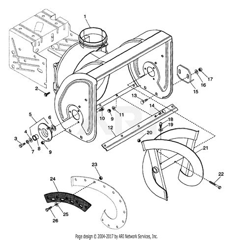 Ariens 932027 (000101 - 007999) ST724, 7hp Tec., 24" Blower Parts ...