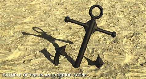 Old Ship Anchor 3d Model 3d Model 9 3ds C4d Fbx Ma Obj Max