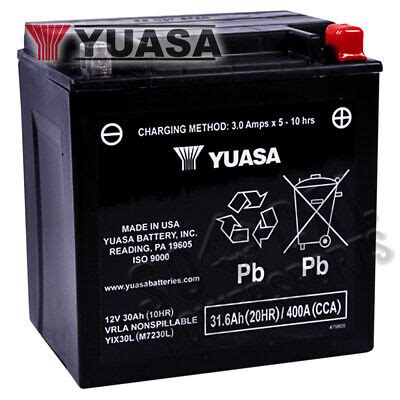 Yuasa Factory Activated Maintenance Free Battery Yix L For