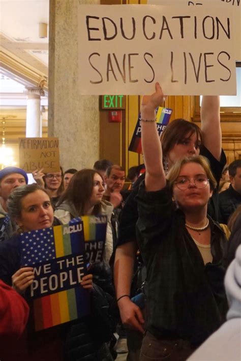 Indiana House Bill 1608 Goes To Senate LGBTQ Allies Protest