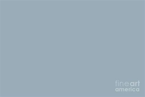 Narrative Dark Pastel Blue Gray Solid Color Pairs Sherwin Williams Aleutian Sw 6241 Digital Art