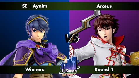 UTSmash Campus Clash Aynim Marth Vs Arceus Robin Winners Round