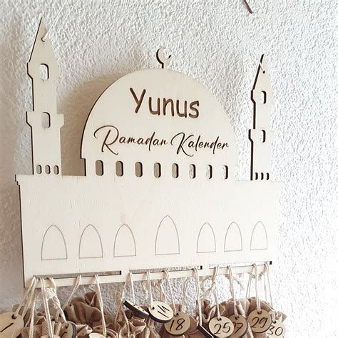 Personalisierter Ramadan Kalender Mit Holzzahlen Adles