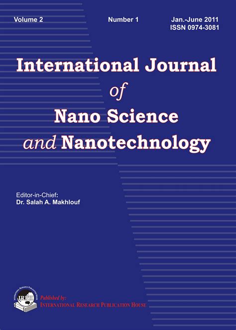 Ijnn International Journal Of Nanoscience And Nanotechnology