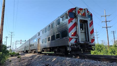 Metra Cab Car East With Mp At Elgin Illinois On August