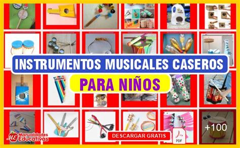 Instrumentos musicales caseros para niños