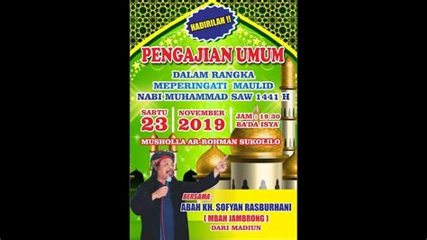 LIVE PENGAJIAN UMUM DALAM RANGKA MAULID NABI MUHAMMAD SAW 1441 H