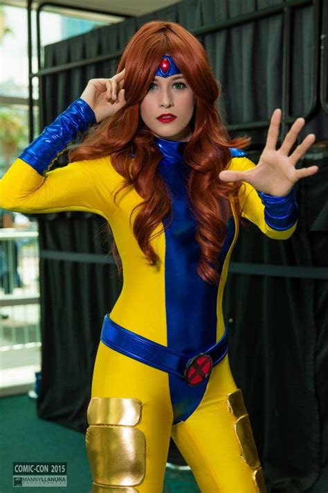 Jean Grey Classic X Men Comic Book Superhero Ladies Cosplay Gold And Blue Version Made To