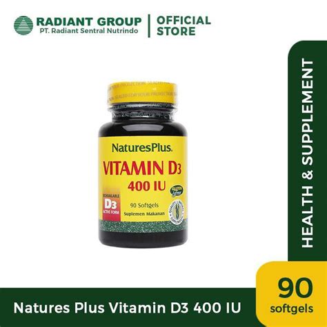 Promo Nature S Plus Vitamin D Iu Softgels Diskon Di