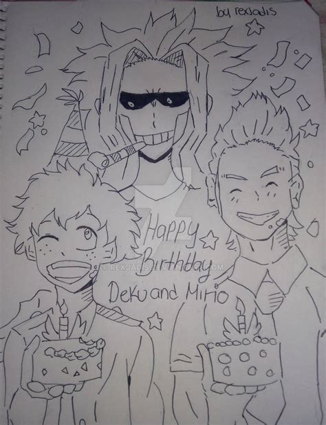 Happy Birthday Deku And Mirio By Rexjadis On Deviantart