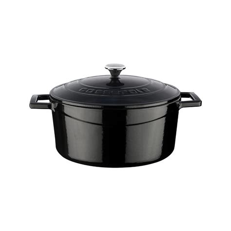 Saucepan Cast Iron 24 Cm Folk Range Black LAVA KitchenShop