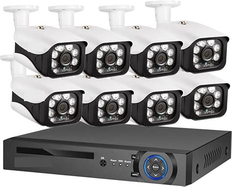 Sistema de cámara de Seguridad 4K Ultra HD 8MP PoE NVR Kit Street CCTV