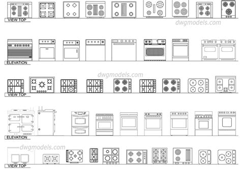 Kitchen Appliances Cad Blocks Free | Besto Blog