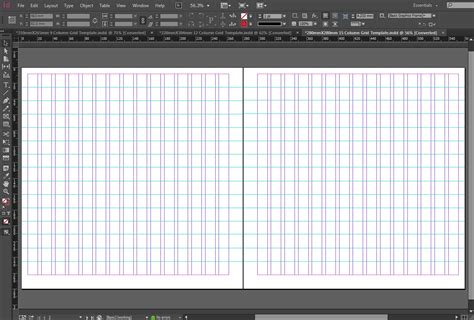 InDesign 15 column Grid Template - The Grid System