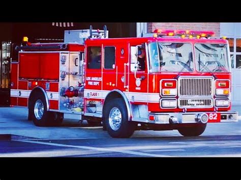 LAFD Engine 82 Reserve Responding YouTube