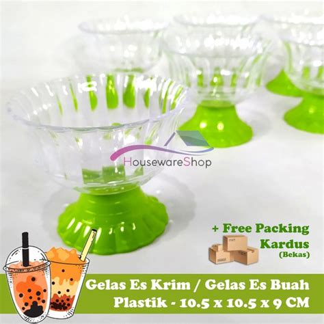 Jual Gelas Es Campur Soup Buah Gelas Ice Cream Es Krim Kristal Buah