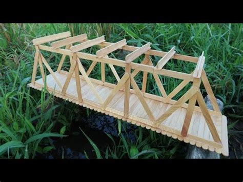 Cara Mudah Membuat Jembatan Dari Stik Es Krim Popsicle Stick Bridge