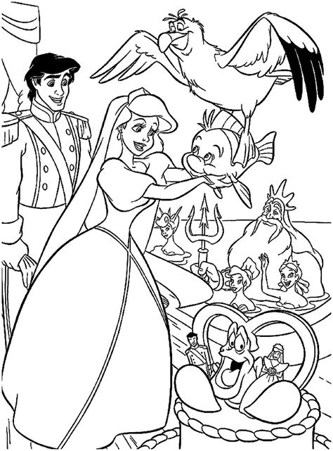 Ariel The Little Mermaid Coloring Pages For Girls To Print For Free