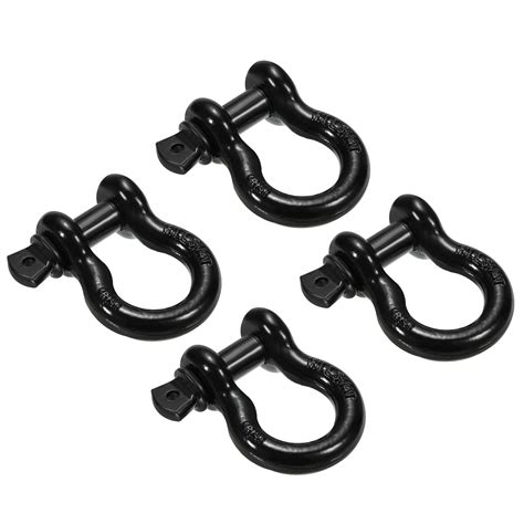 Screw Pin Shackle 58 X 7165lbs Carbon Steel D Ring Shackle Black 4