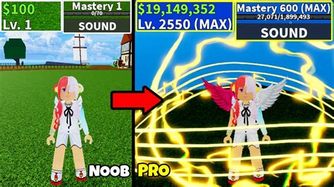 Beating Blox Fruits As Uta NEW Sound Fruit Update 20 Lvl 0 To Max Lvl