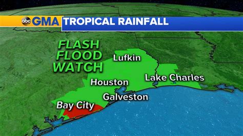 Tropical Storm Makes Landfall In Texas Good Morning America