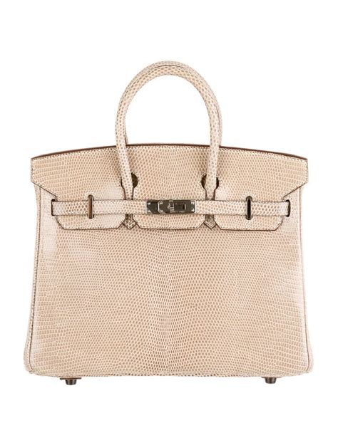 Herm S Lizard Birkin Handbags Her The Realreal