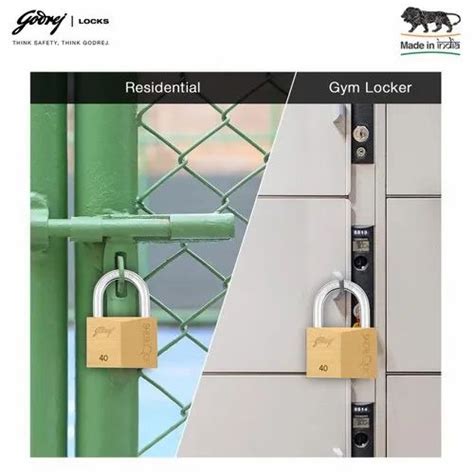 With Key Godrej Sherlock Brass Hardened Padlock Home Padlock Size