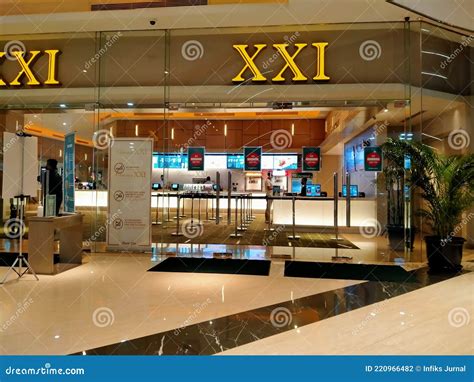 Front View Of A Cinema In A Shopping Center Area Editorial Photography
